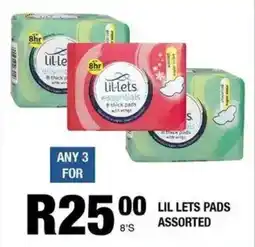 Take 'n Pay Lillets pads assorted offer