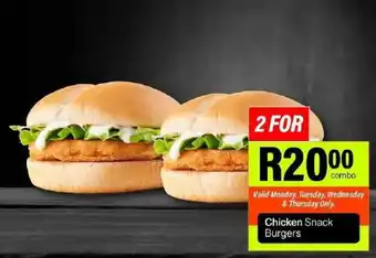 Take 'n Pay Chicken Snack Burgers offer