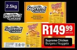 Take 'n Pay Supreme Chicken Burgers/ Nuggets offer