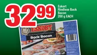 OK Foods Eskort Rindless Back Bacon offer