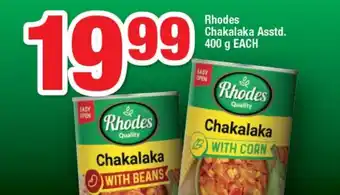 OK Foods Rhodes Chakalaka Asstd. offer