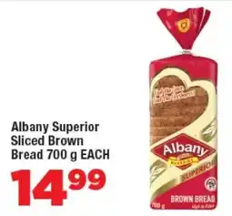 OK Foods Albany Superior Sliced Brown Bread offer