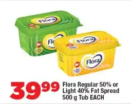 OK Foods Flora Regular 50% or Light 40% Fat Spread Tub offer