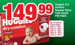 OK Foods Huggies Dry Comfort Nappies Value Pack Asstd. offer