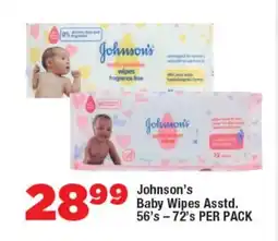 OK Foods Johnson's Baby Wipes Asstd. offer