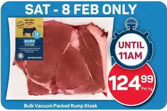 Pick n Pay Bulk Vacuum Packed Rump Steak offer