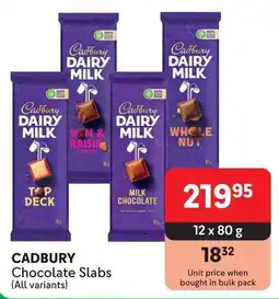 Makro CADBURY Chocolate Slabs All variants offer