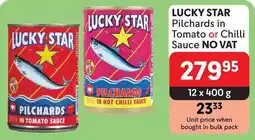 Makro LUCKY STAR Pilchards in Tomato or Chilli Sauce offer