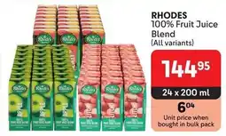 Makro RHODES 100% Fruit Juice Blend offer