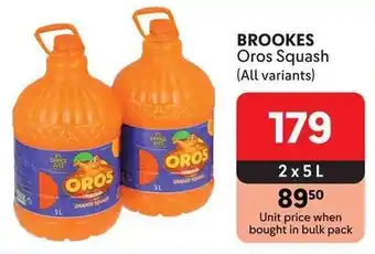 Makro BROOKES Oros Squash offer