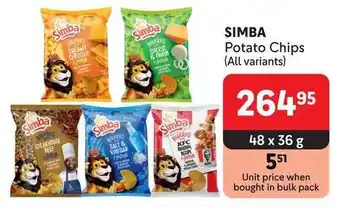 Makro SIMBA Potato Chips offer