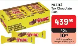 Makro NESTLÉ Tex Chocolate Bars offer