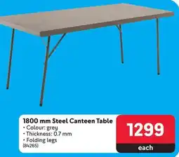 Makro Steel Canteen Table offer