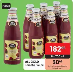 Makro ALL GOLD Tomato Sauce offer