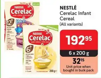 Makro NESTLÉ Cerelac Infant Cereal offer