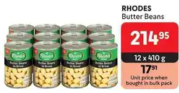 Makro RHODES Butter Beans offer