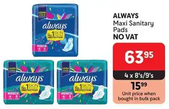 Makro ALWAYS Maxi Sanitary Pads offer