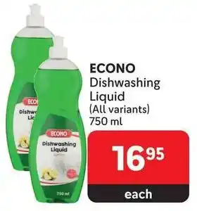 Makro ECONO Dishwashing Liquid offer