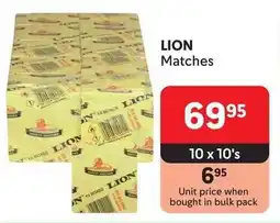 Makro LION Matches offer