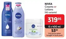 Makro NIVEA Creams or Lotions offer