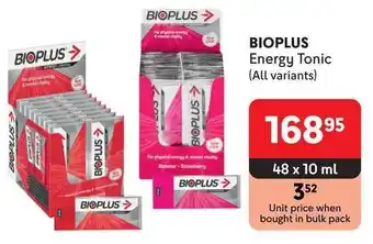 Makro BIOPLUS Energy Tonic offer