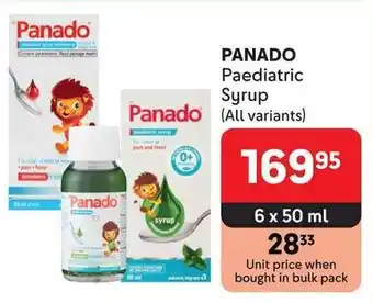 Makro PANADO Paediatric Syrup offer