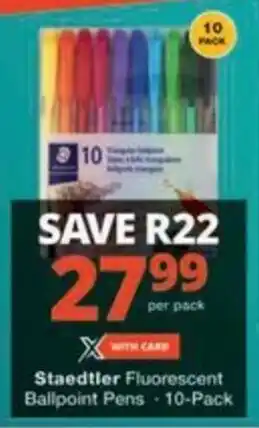 Checkers Hyper Staedtler Fluorescent Ballpoint Pens offer