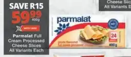 Checkers Hyper Parmalat Full Cream Processed Cheese Slices All Variants Each offer