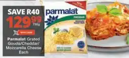 Checkers Hyper Parmalat Grated Gouda/Cheddar/ Mozzarella Cheese offer