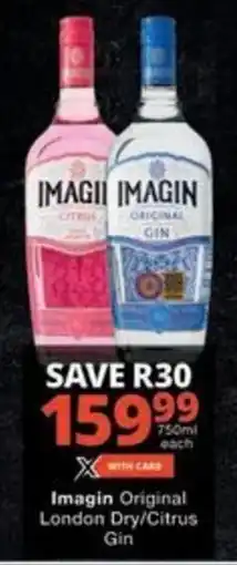 Checkers Hyper Imagin Original London Dry/Citrus Gin offer