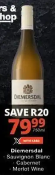 Checkers Hyper Diemersdal Sauvignon Blanc offer