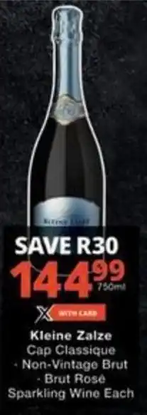 Checkers Hyper Kleine Zalze Cap Classique offer