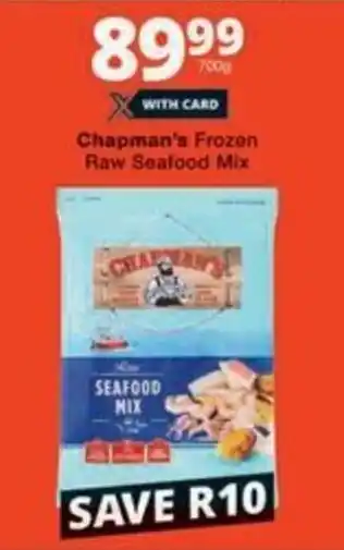 Checkers Hyper Chapman's Frozen Raw Seafood Mix offer