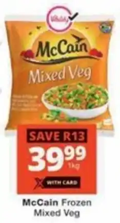 Checkers Hyper McCain Frozen Mixed Veg offer