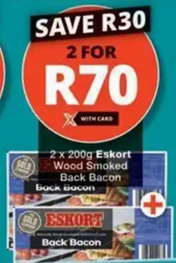 Checkers Hyper Eskort Wood Smoked Back Bacon offer