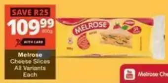 Checkers Hyper Melrose Cheese Slices All Variants Each offer