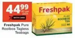 Checkers Hyper Freshpak Pure Rooibos Tagless Teabags offer