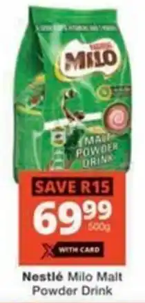 Checkers Hyper Nestlé Milo Malt Powder Drink offer