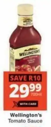 Checkers Hyper Wellington's Tomato Sauce offer