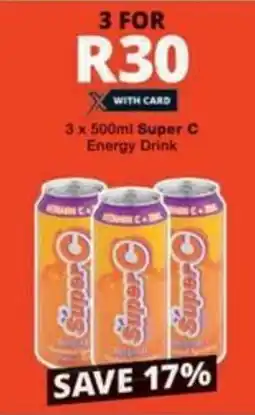 Checkers Hyper Super C Energy Drink offer