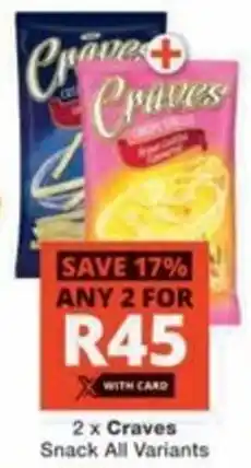 Checkers Hyper Craves Snack All Variants offer