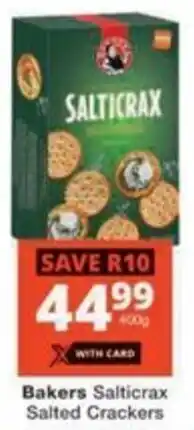 Checkers Hyper Bakers Salticrax Salted Crackers offer