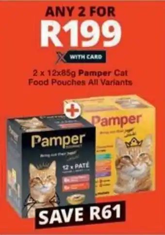 Checkers Hyper Pamper Cat Food Pouches All Variants offer