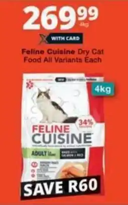 Checkers Hyper Feline Cuisine Dry Cat Food All Variants Each offer