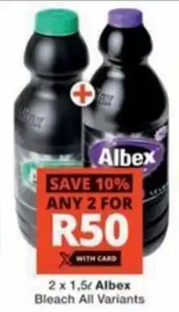 Checkers Hyper Albex Bleach All Variants offer