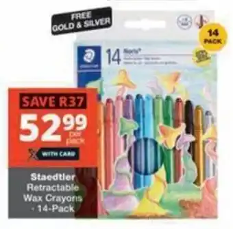 Checkers Hyper Staedtler Retractable Wax Crayons offer