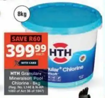 Checkers Hyper HTH Granular Mineralsoft Pool Chlorine offer