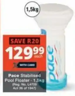 Checkers Hyper Pace Stabilised Pool Floater offer