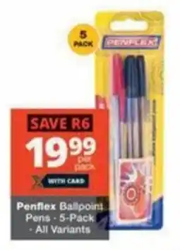 Checkers Hyper Penflex Ballpoint Pens offer