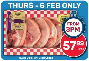 Pick n Pay Hypermarket Hyper Bulk Pork Braai Chops offer